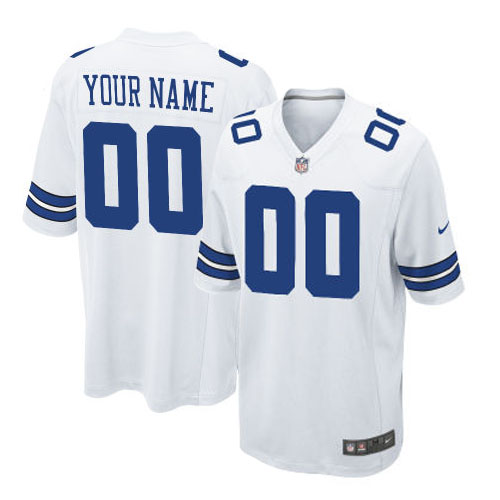 Nike Dallas Cowboys Customized White Stitched Youth NFL Jersey